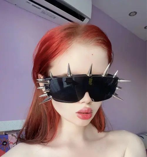 VIBE Fashion Glasses Gothic Punk Rock Metal Futuristic Size ONE SIZE - 3 Thumbnail