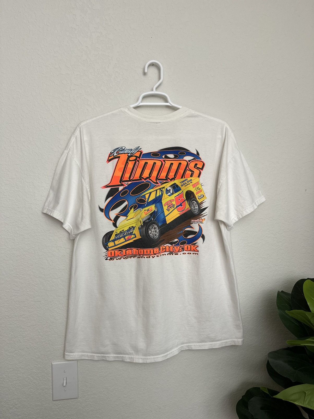 Chase Authentics × NASCAR Vintage 2005 Randy Timms Dirt Track Racing Graphic Tee Size US XL / EU 56 / 4 - 15 Thumbnail