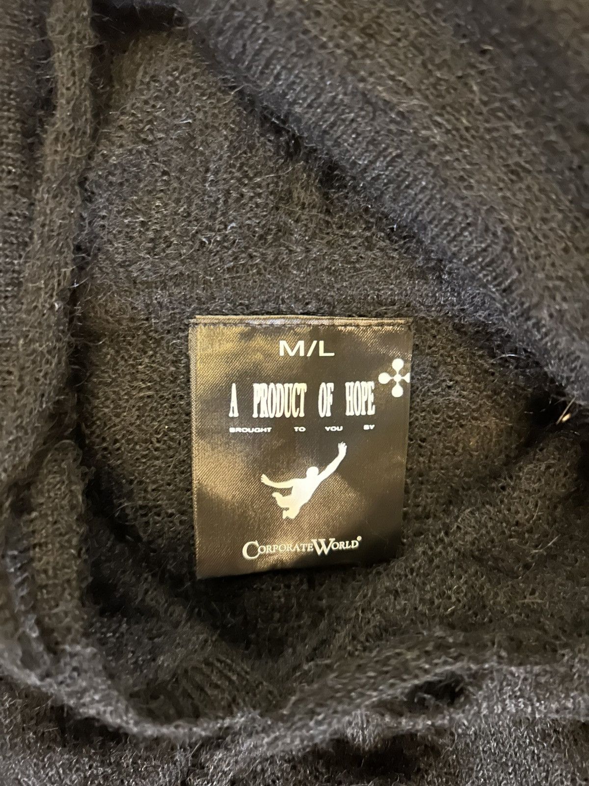 Destroy Lonely Corporate World Mohair Hoodie Size US L / EU 52-54 / 3 - 3 Thumbnail