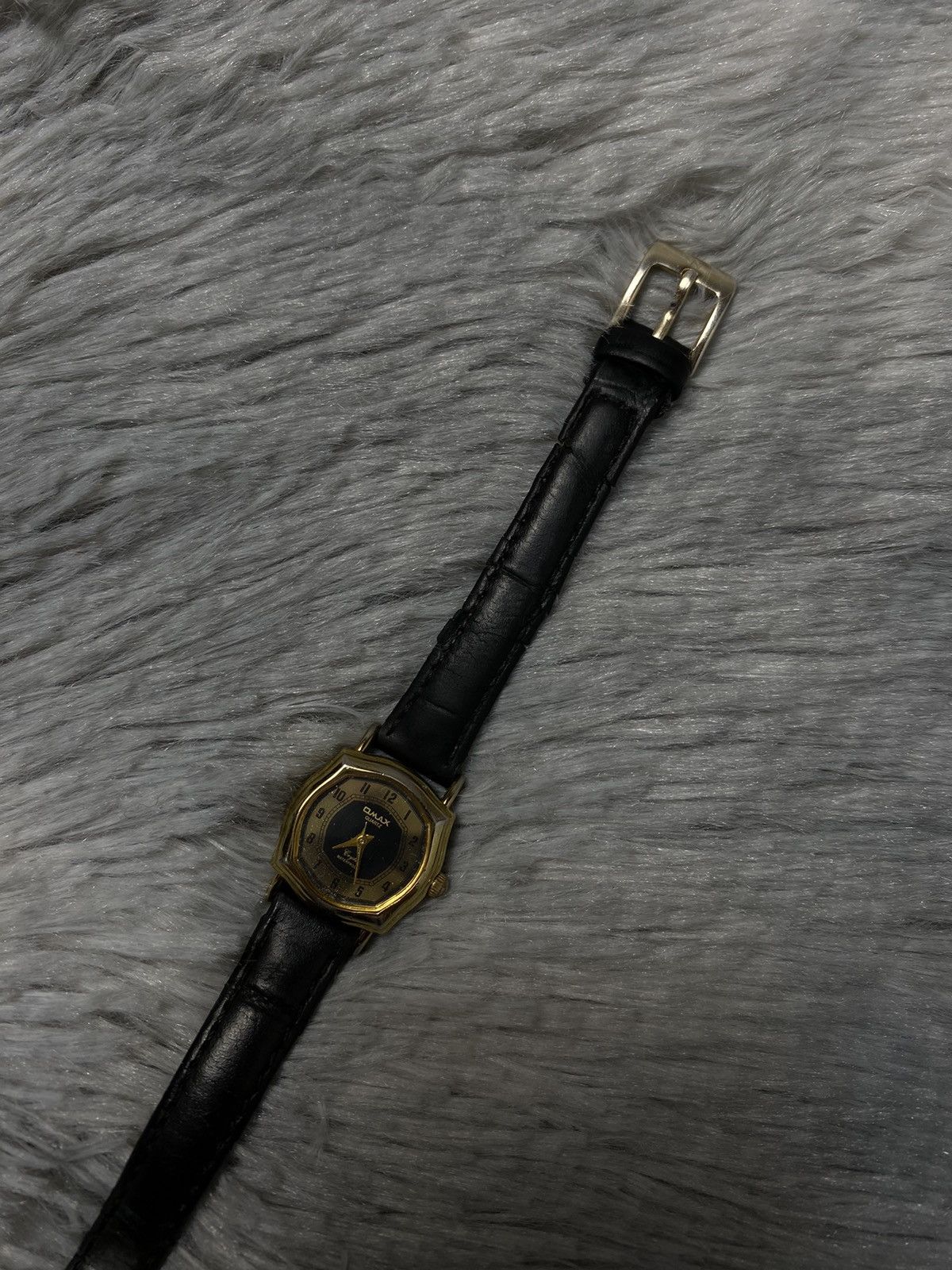 Japanese Brand × Jewelry Vintage Omax Black Dial Gold Frame Watch, Japanese Brand Size ONE SIZE - 12 Thumbnail