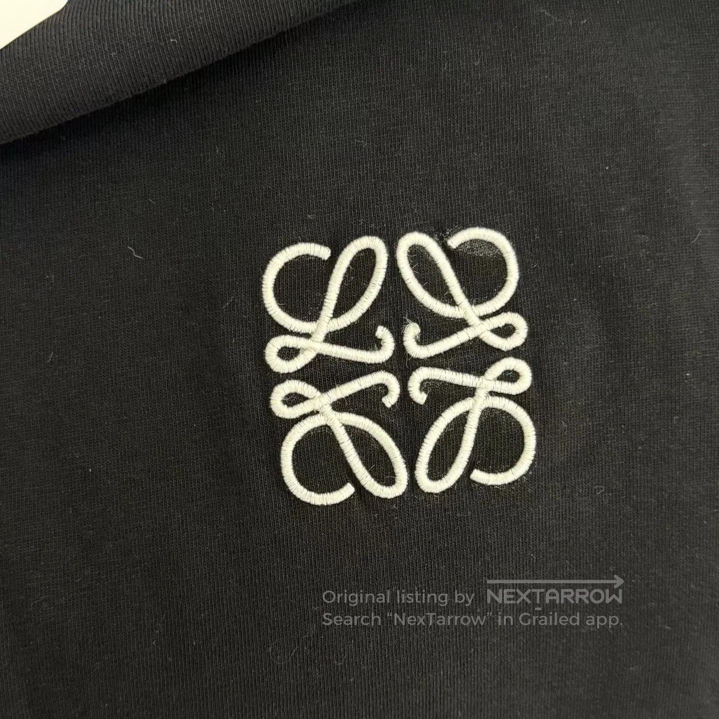 Loewe Loewe Black Embroidered Logo T-shirt XL. Size US XL / EU 56 / 4 - 5 Thumbnail
