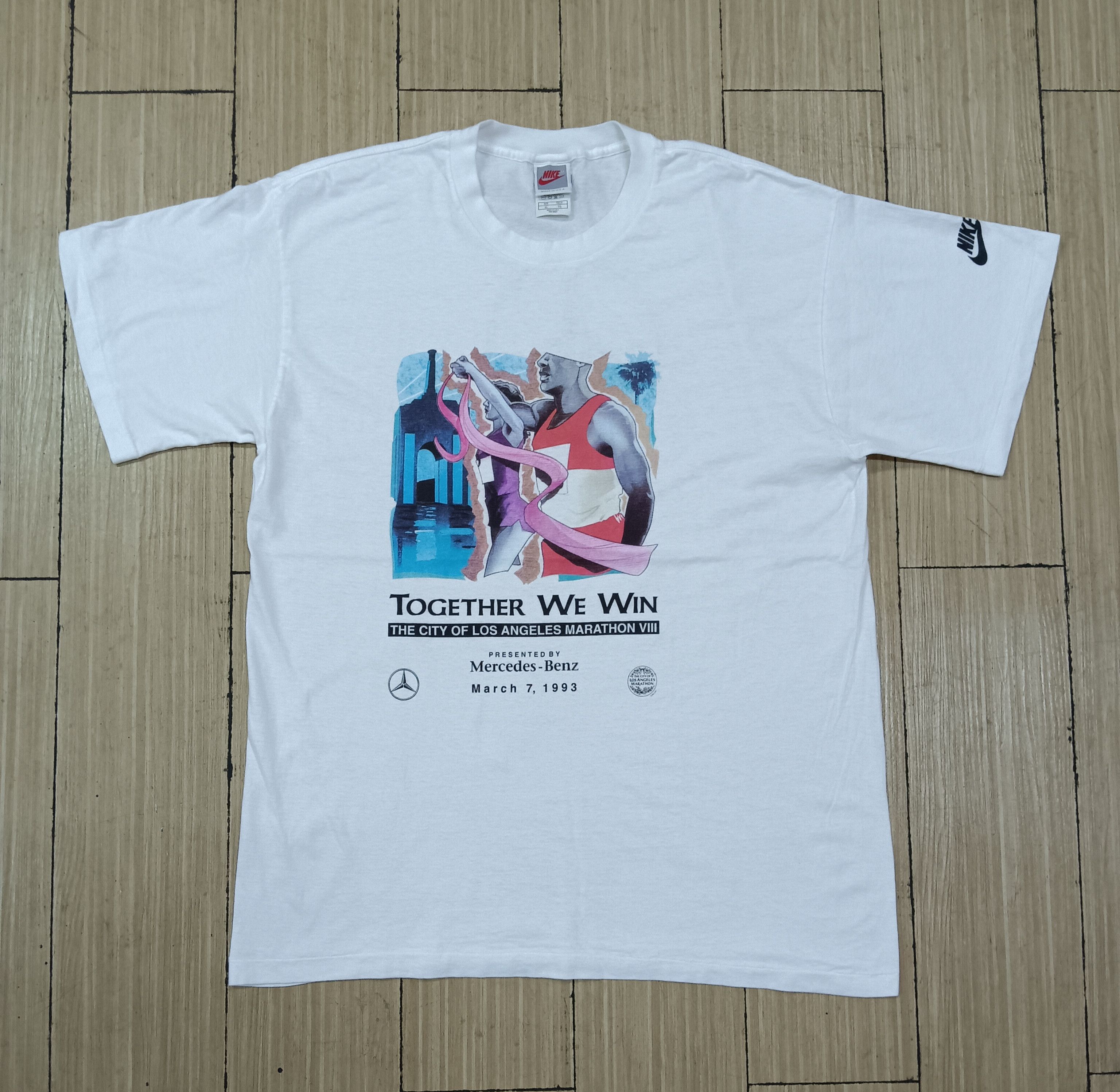 Mercedes-Benz × Nike × Vintage T-shirt Nike marathon Mercedes benz 