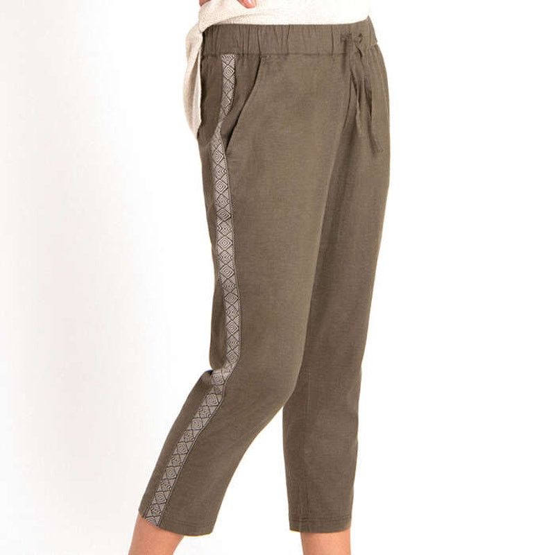 Other Sherpa Kiran Chopped Embroidered Hemp Pants Medium Size 30" / US 8 / IT 44 - 1 Thumbnail