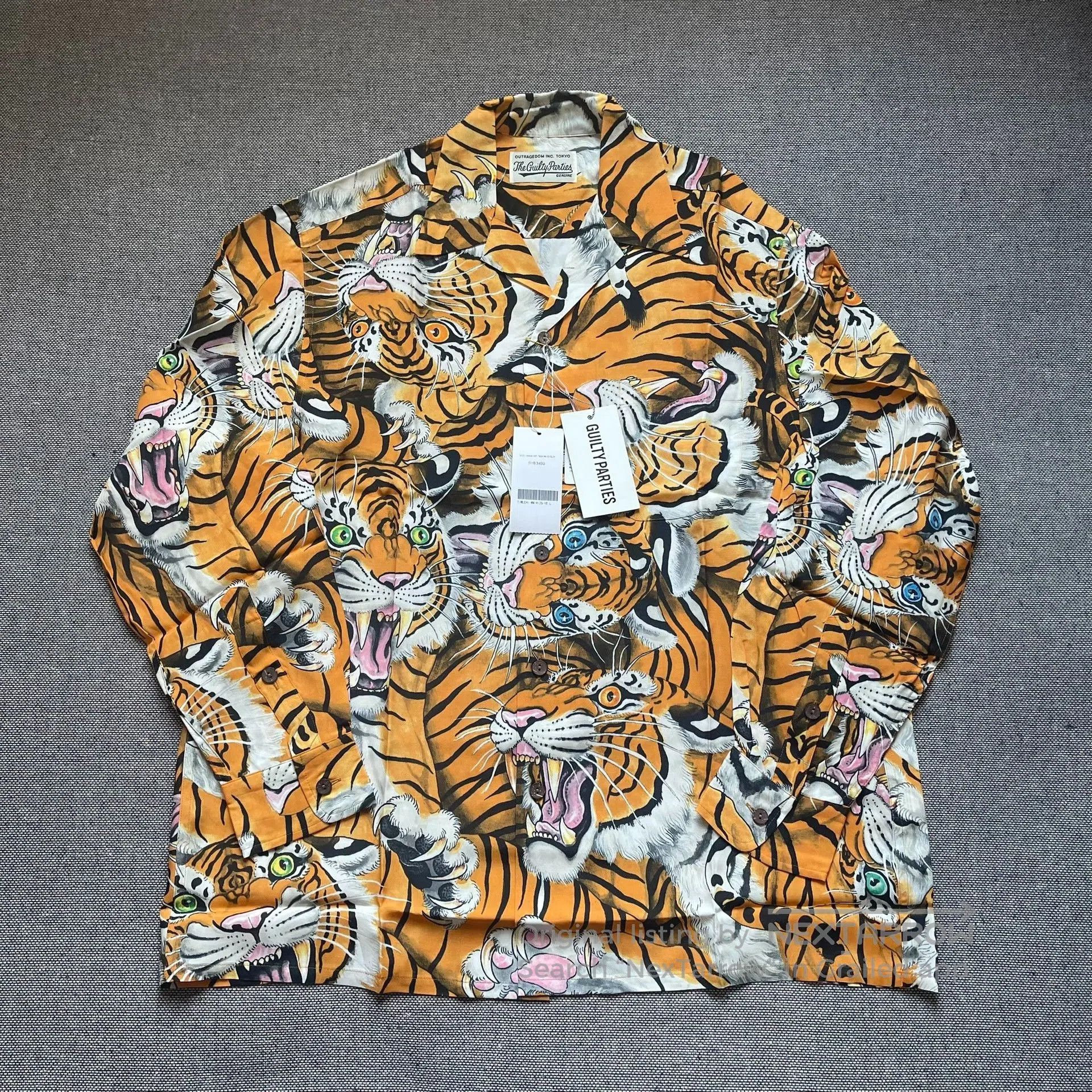 Wacko Maria Wacko Maria x Tim Lehi Tiger Hawaiian Shirt. Size US M / EU 48-50 / 2 - 1 Thumbnail