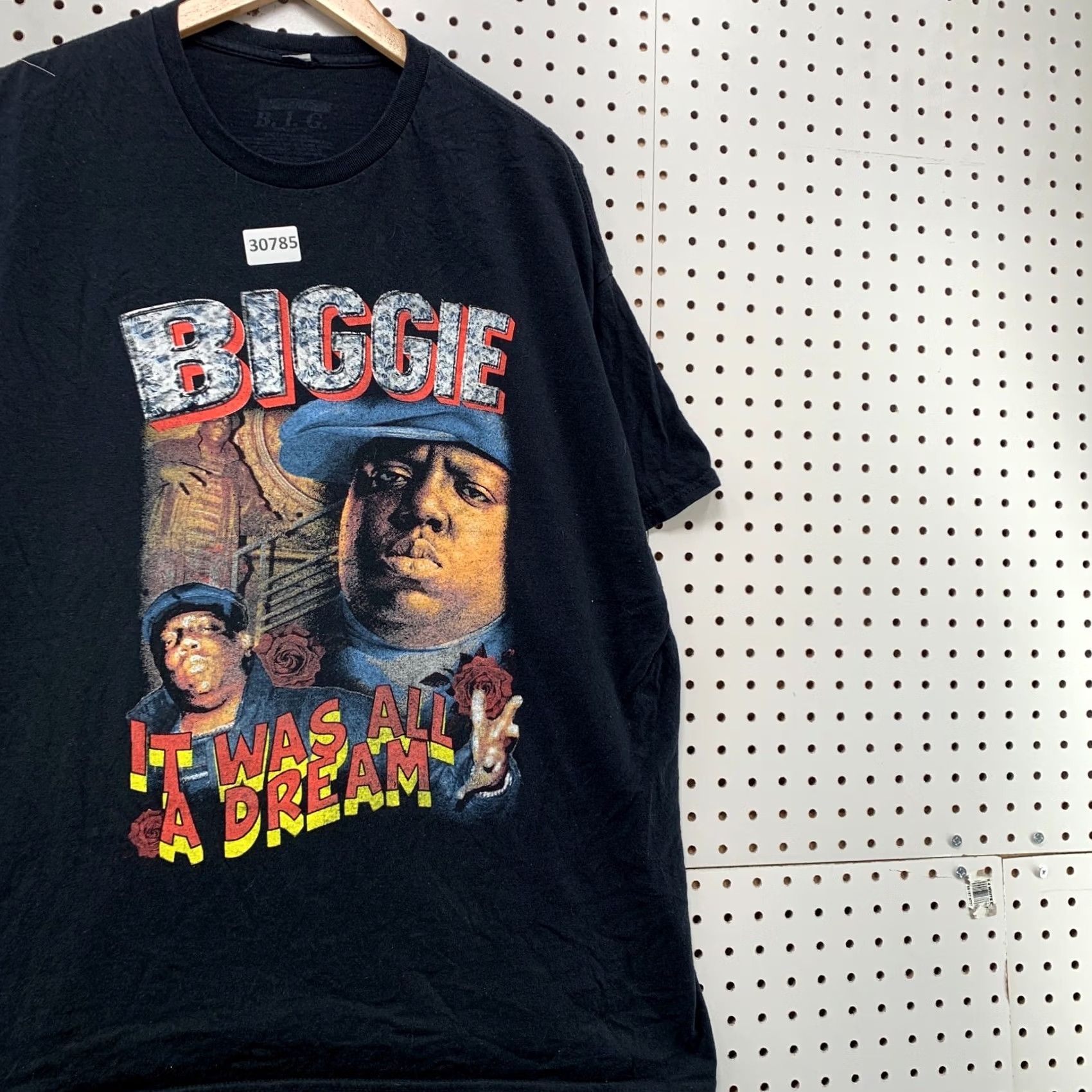 Etro Notorious BIG Shirt Mens 2XL Black Rap Tee Retro Hip Hop Short SLeeve 26X30 Size US XXL / EU 58 / 5 - 4 Thumbnail