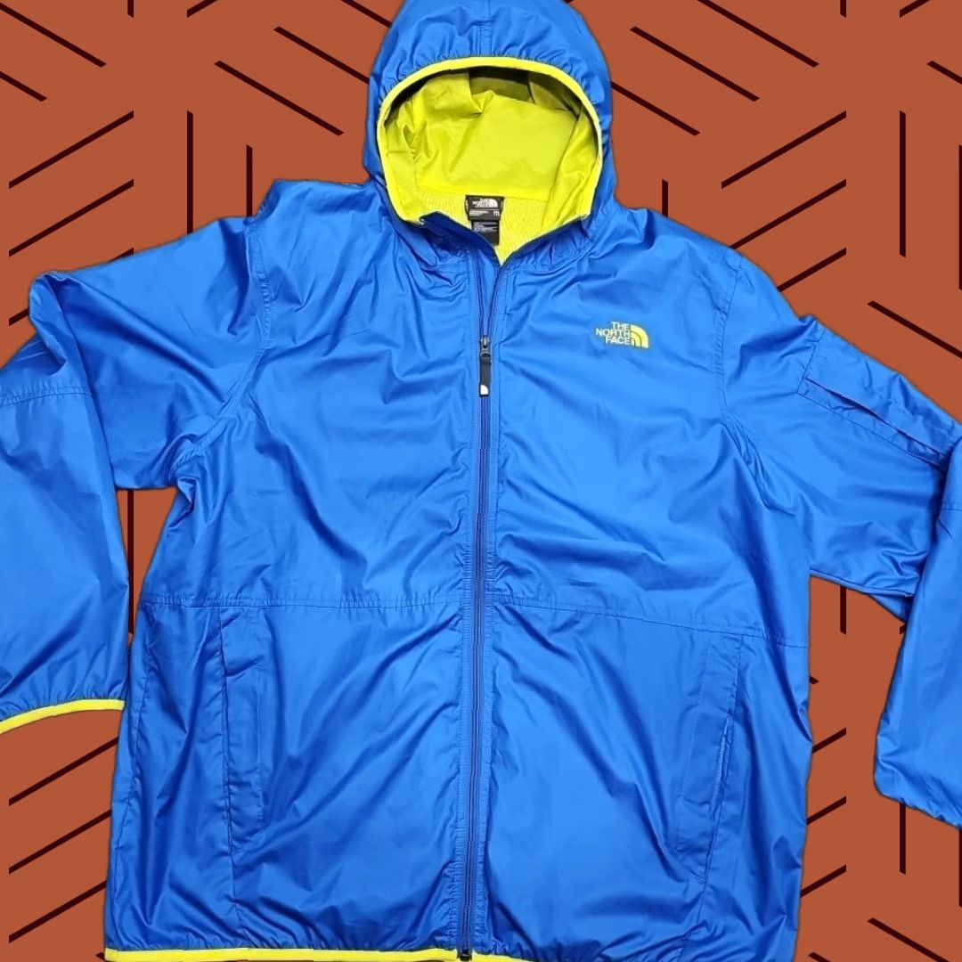 The North Face The North Face Windbreaker Hooded Jacket Men 2XL Blue & Yellow Size US XXL / EU 58 / 5 - 1 Thumbnail