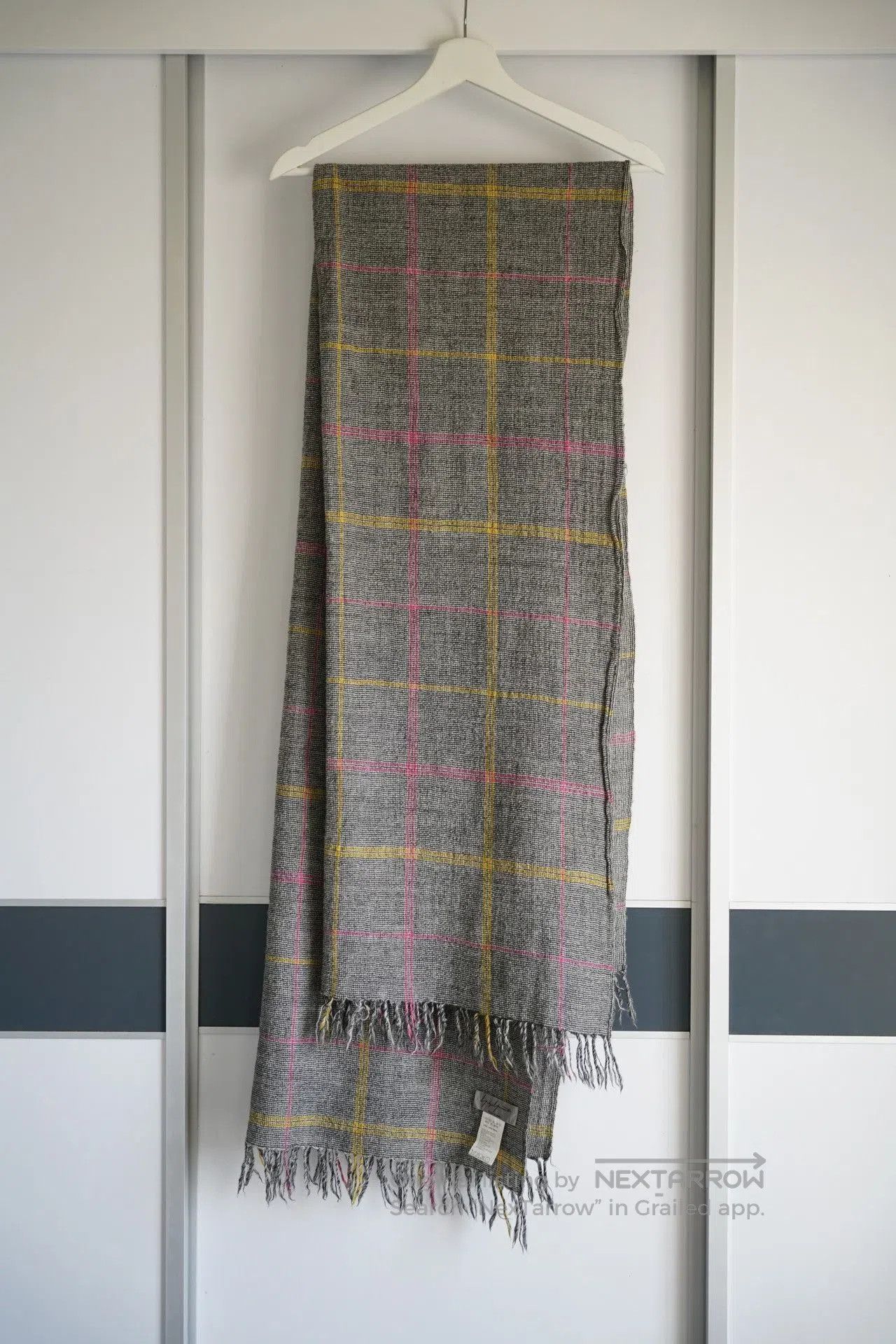 Yohji Yamamoto yohji yamamoto vintage plaid fringe scarf. Size ONE SIZE - 1 Thumbnail