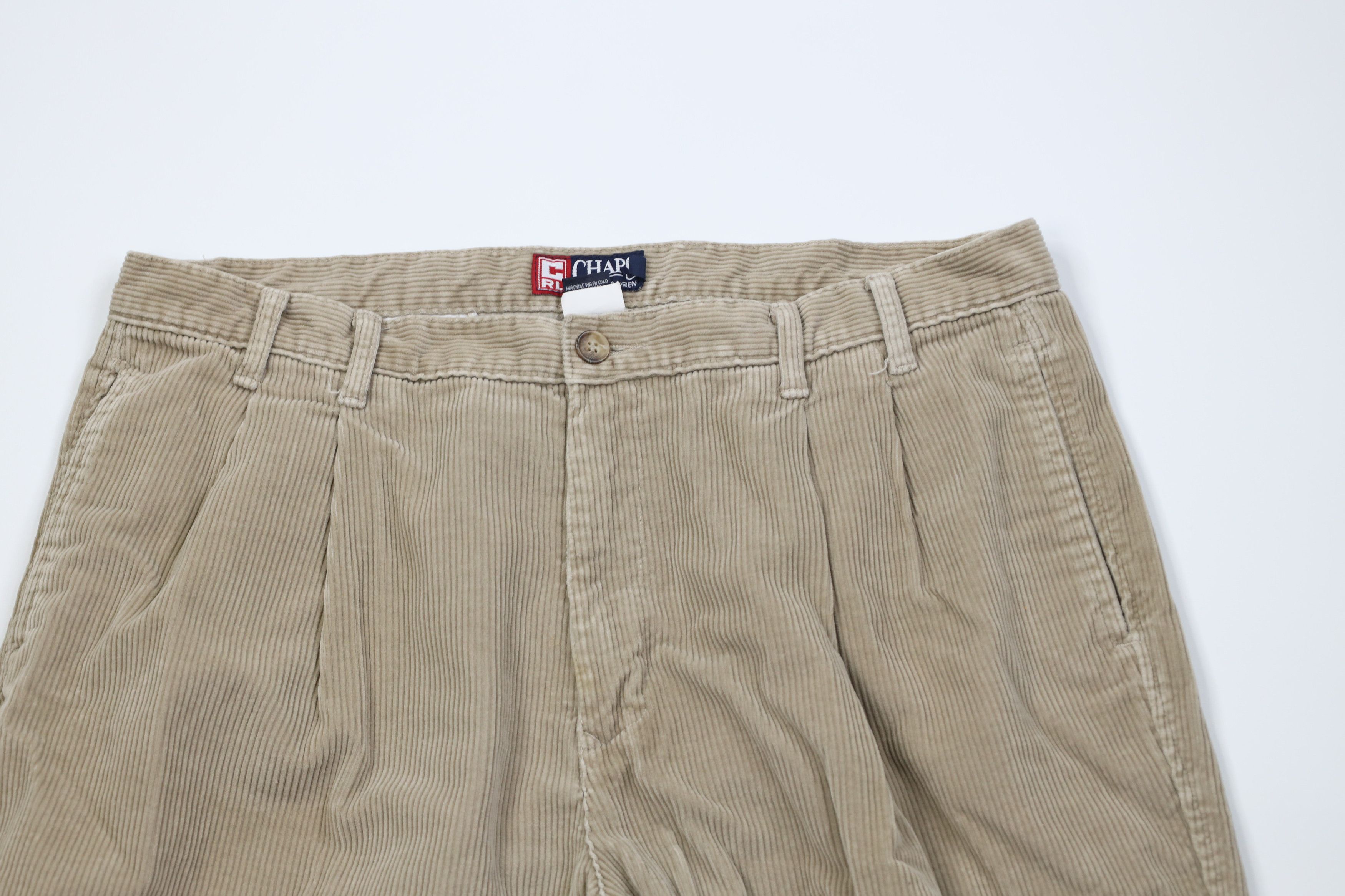 Ralph Lauren Vintage 90s Chaps Ralph Lauren Wide Leg Corduroy Pants USA Size US 38 / EU 54 - 2 Thumbnail
