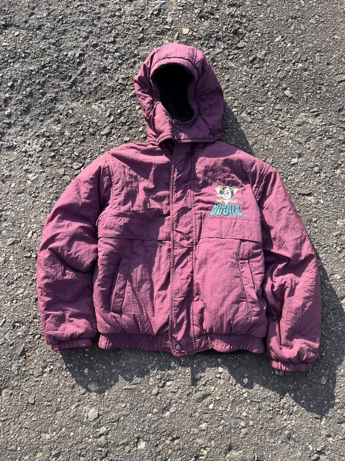 NHL Vintage NHL Mighty Ducks Puffer Jackets Reversible Size US L / EU 52-54 / 3 - 1 Thumbnail