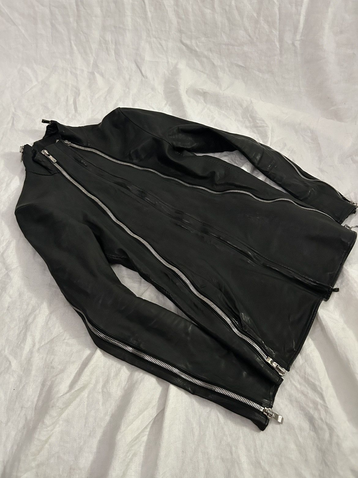 Incarnation Incarnation Zipper Sleeve Leather Jacket Size US S / EU 44-46 / 1 - 17 Thumbnail