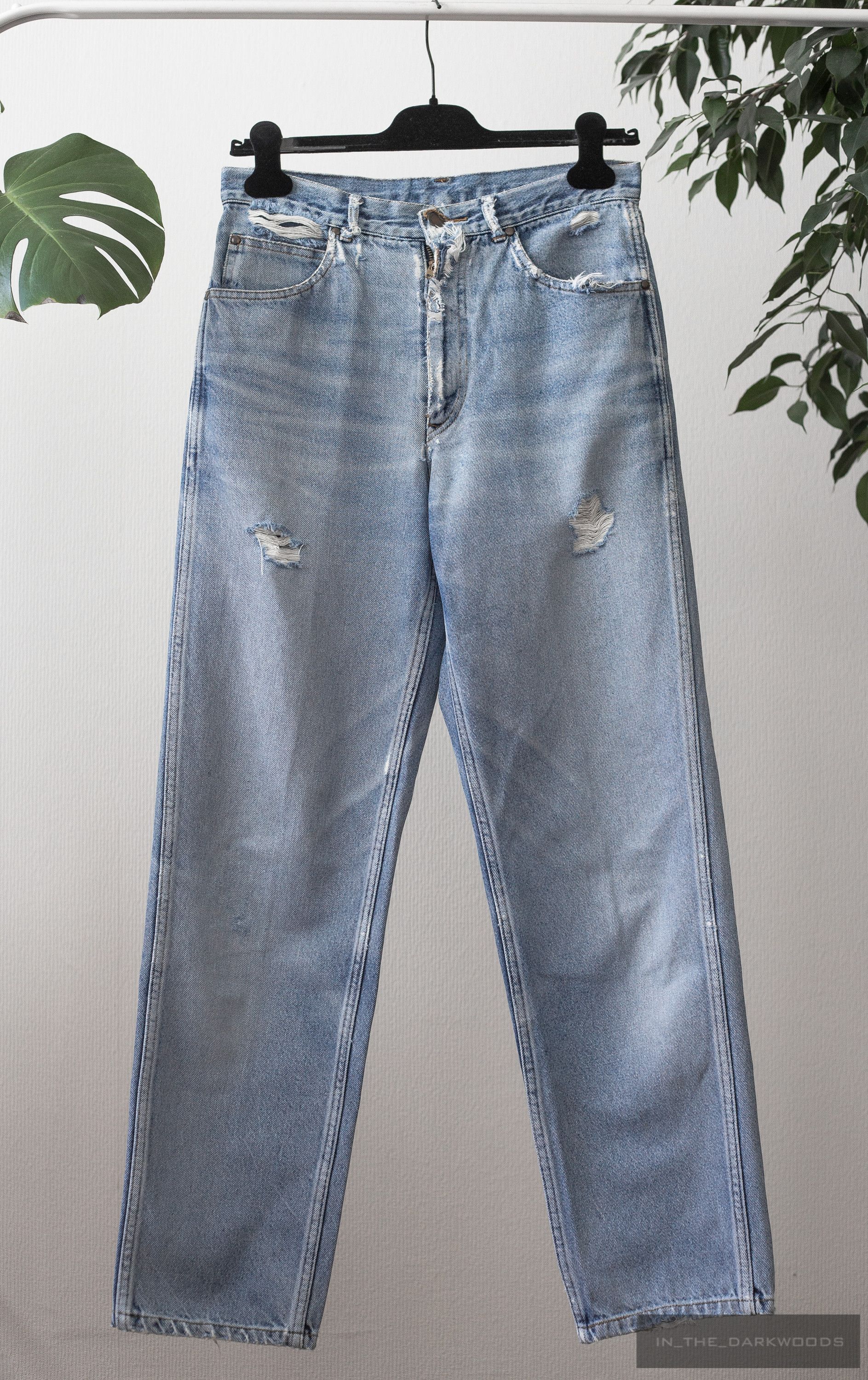 Comme des Garcons Homme distressed denim pants Size US 28 / EU 44 - 1 Thumbnail