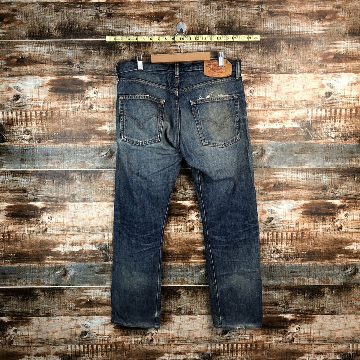 Levi's 505 Levis Blue ripped distressed Denim Pants #1410 Size US 32 / EU 48 - 13 Thumbnail