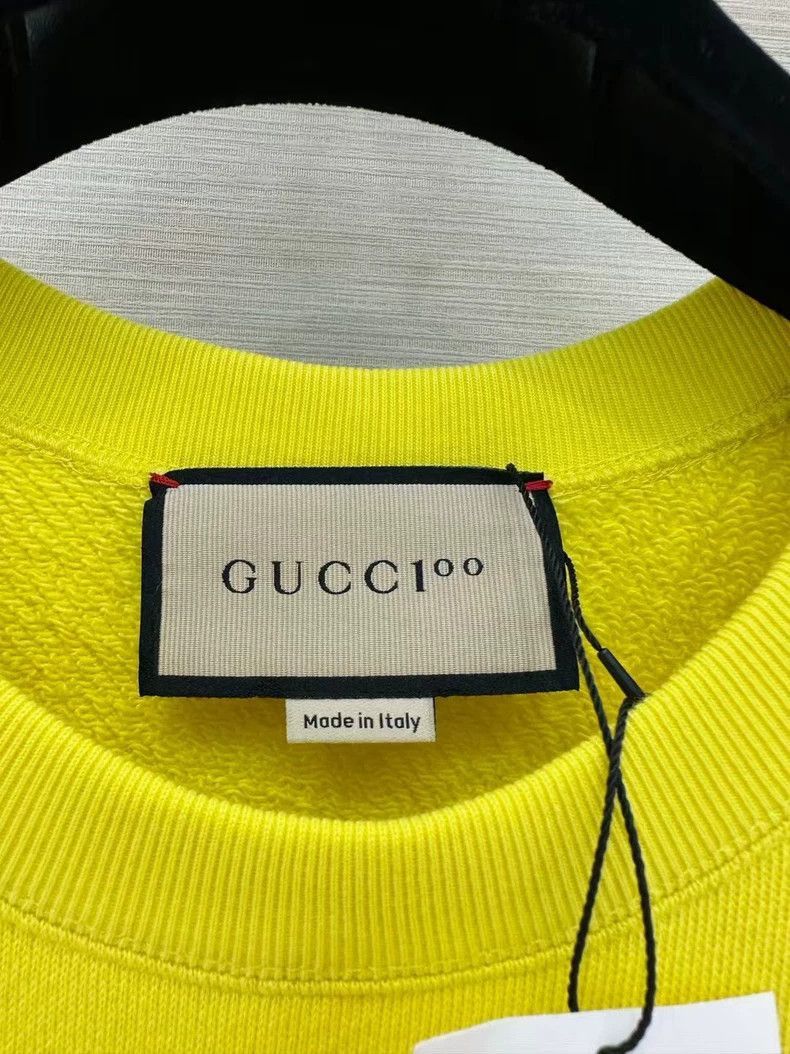 Gucci Gucci Yellow Logo Sweatshirt with Tags-2506 Size US S / EU 44-46 / 1 - 2 Thumbnail