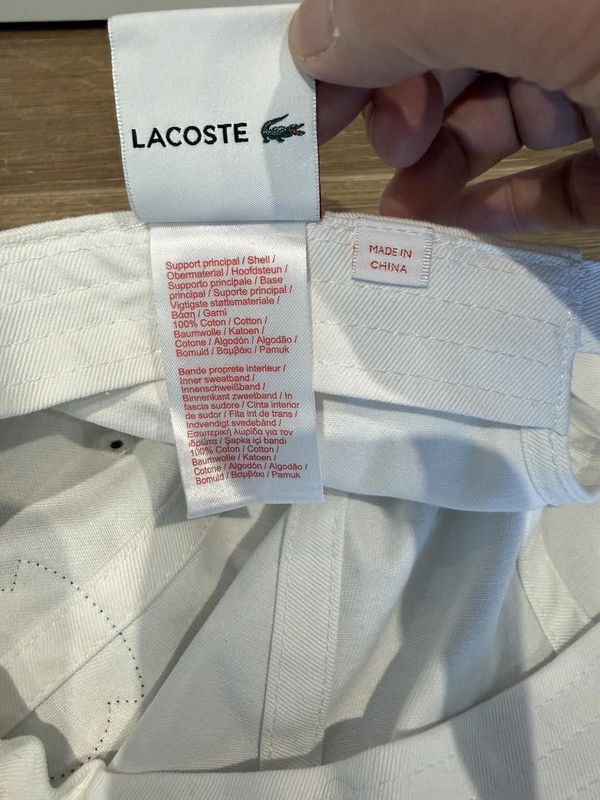 Supreme Supreme Lacoste 6-panel Hat White SS18 Size ONE SIZE - 4 Thumbnail