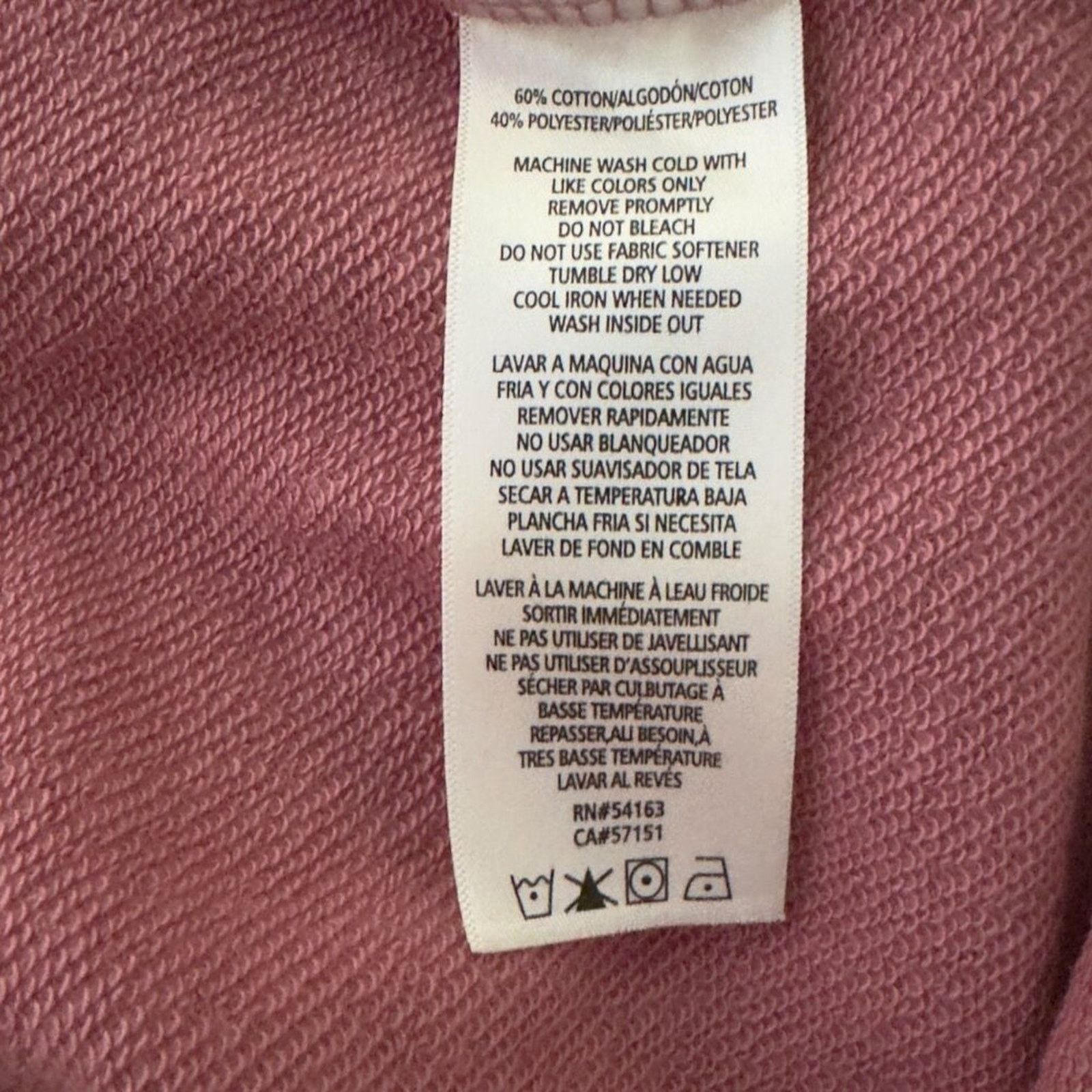 Calvin Klein Calvin Klein Jeans Cropped Hoodie Medium Sweatshirt Pink NWT Size M / US 6-8 / IT 42-44 - 9 Thumbnail