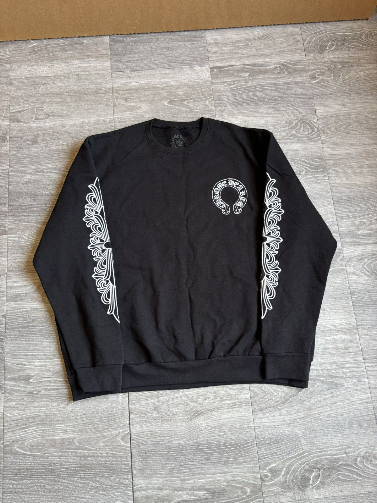 Chrome Hearts Chrome Hearts Black Floral Crewneck Size US S / EU 44-46 / 1 - 5 Thumbnail