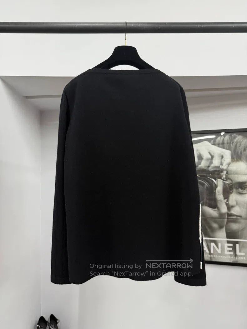 Hermes Hermes Silk print patchwork black knitted top Size XS / US 0-2 / IT 36-38 - 2 Thumbnail