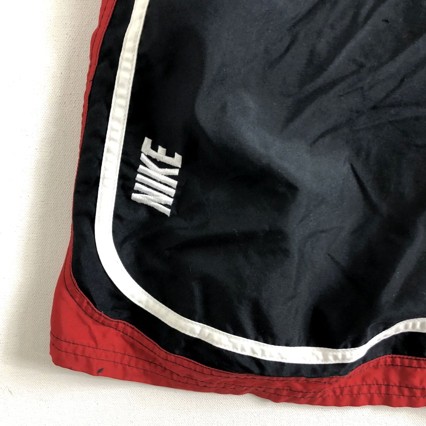 Nike Nike Swim Trunks Men Bold Logo Lined Black 2XL Embroidered Nylon Trunks Size US 39 - 3 Thumbnail