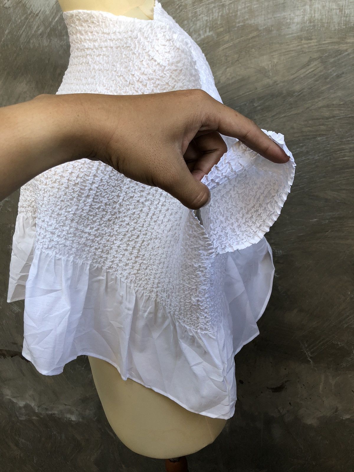 Issey Miyake × Japanese Brand × Pleats Please Issey Miyake Issey Miyake Crop Top Pleats Size M / US 6-8 / IT 42-44 - 7 Thumbnail