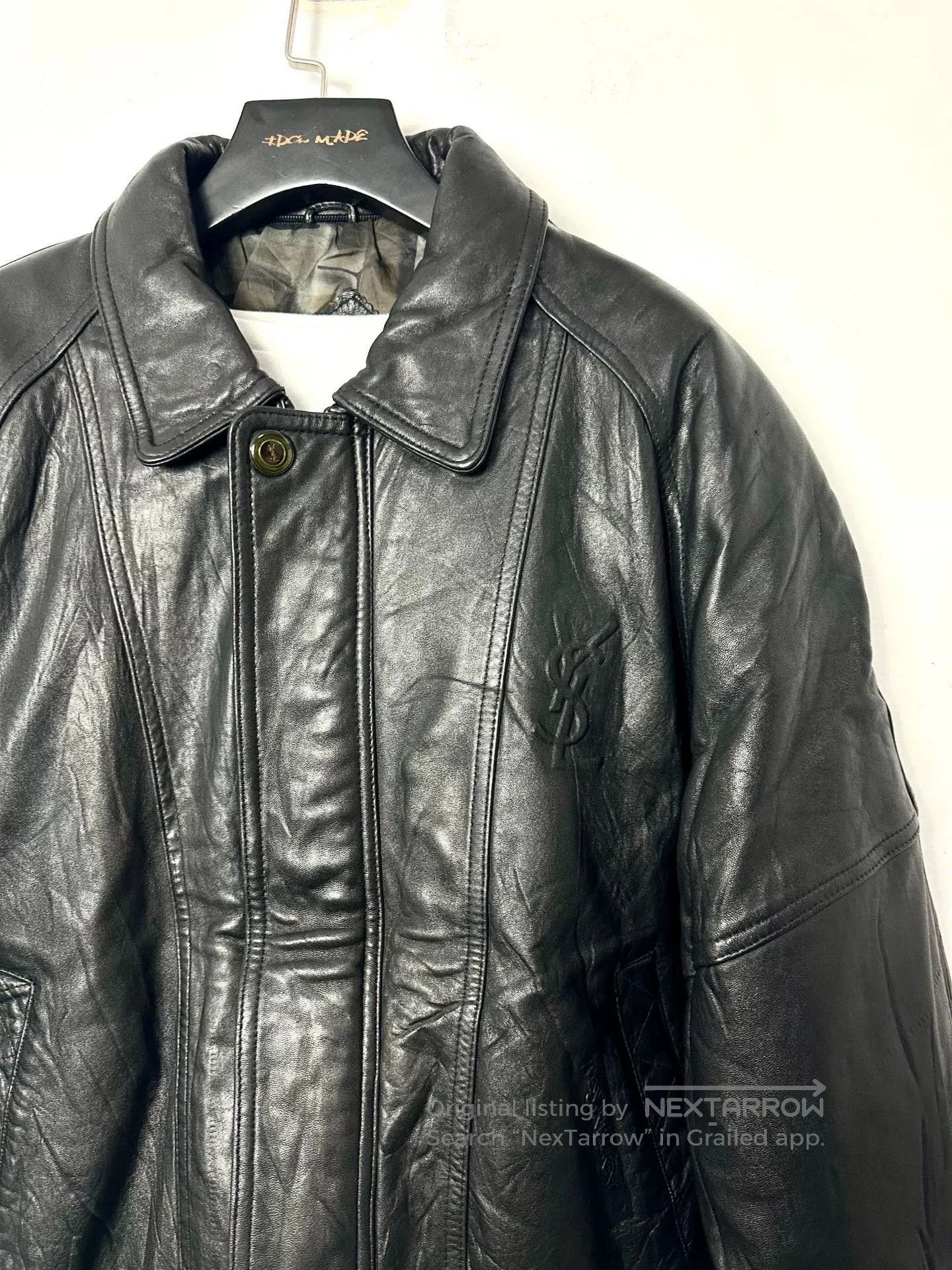 Saint Laurent Paris Vintage 90s Yves Saint Laurent Leather Jacket. Size US M / EU 48-50 / 2 - 2 Thumbnail