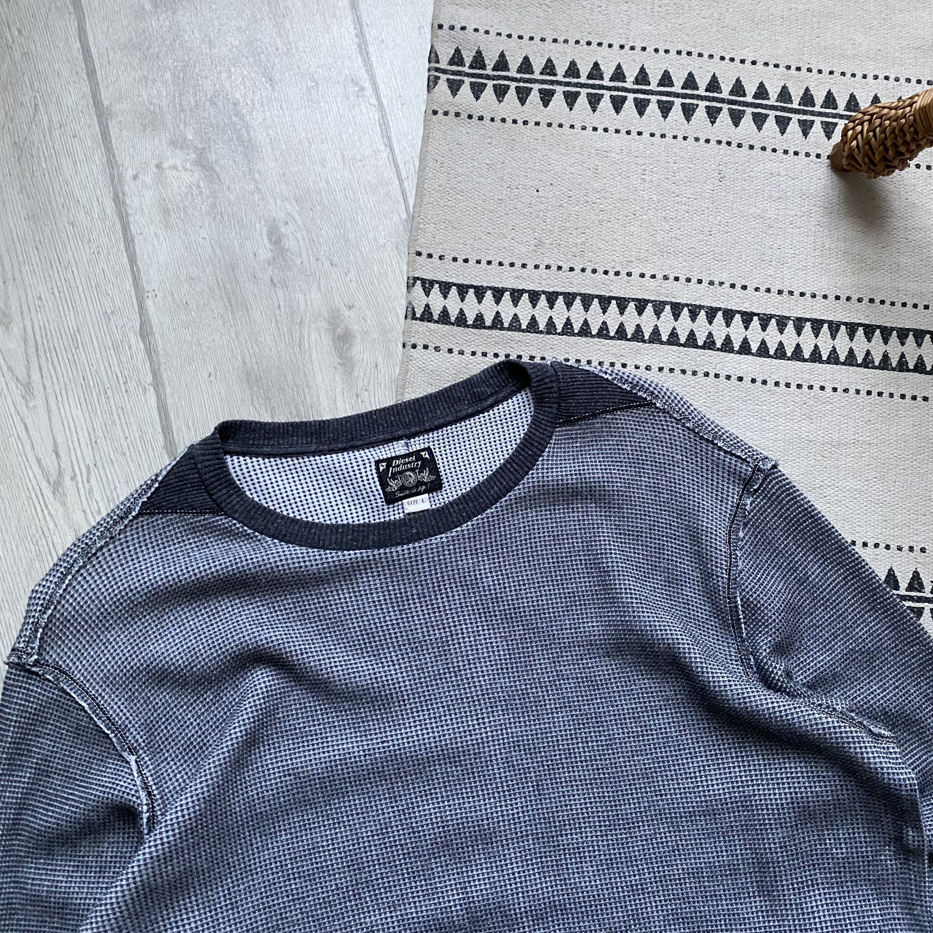 Diesel ⚙️ Avantgarde Diesel sweatshirt waffle crewneck Size US L / EU 52-54 / 3 - 2 Thumbnail