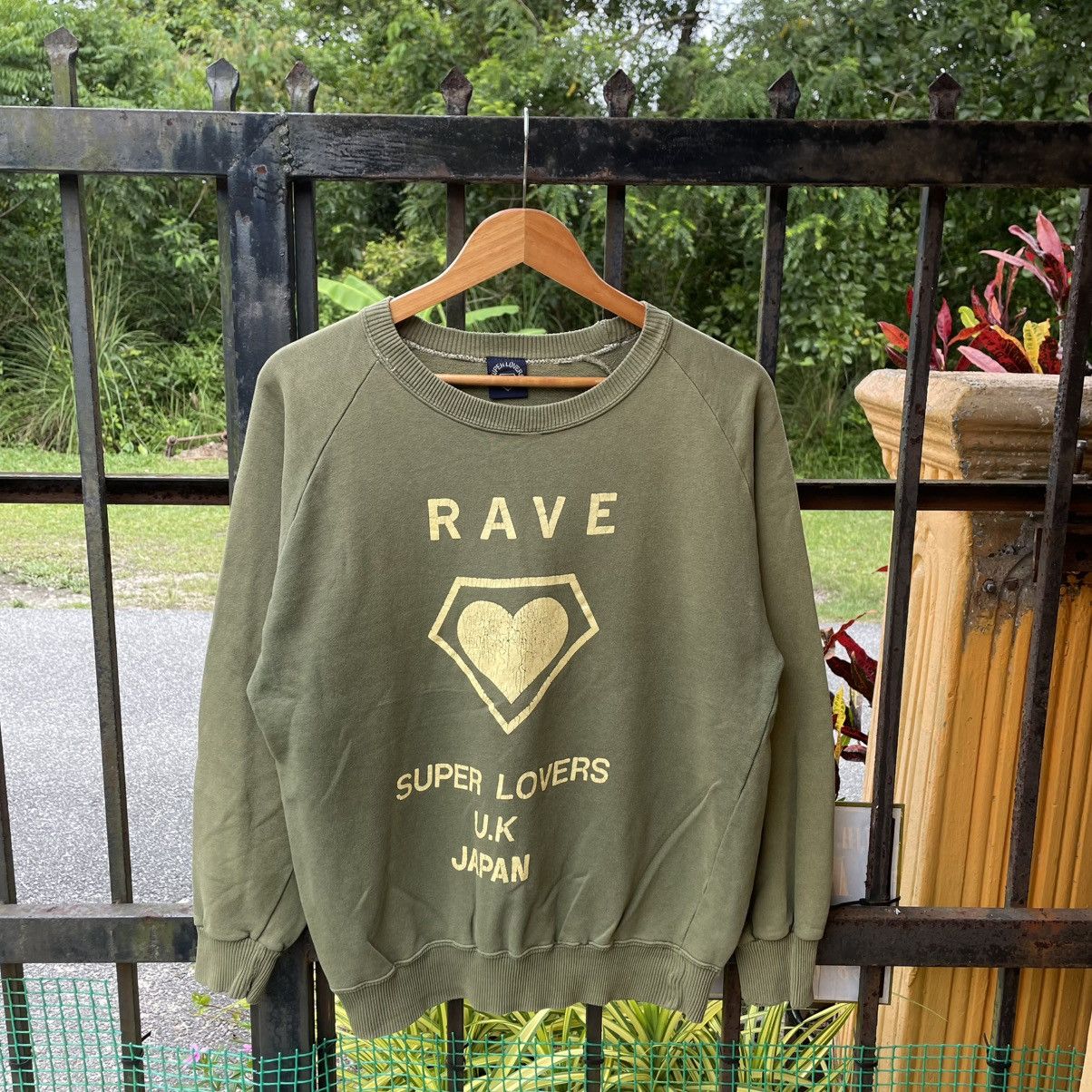 🔥Vintage Super Lovers Big Logo Sun Faded Distress Sweatshirt