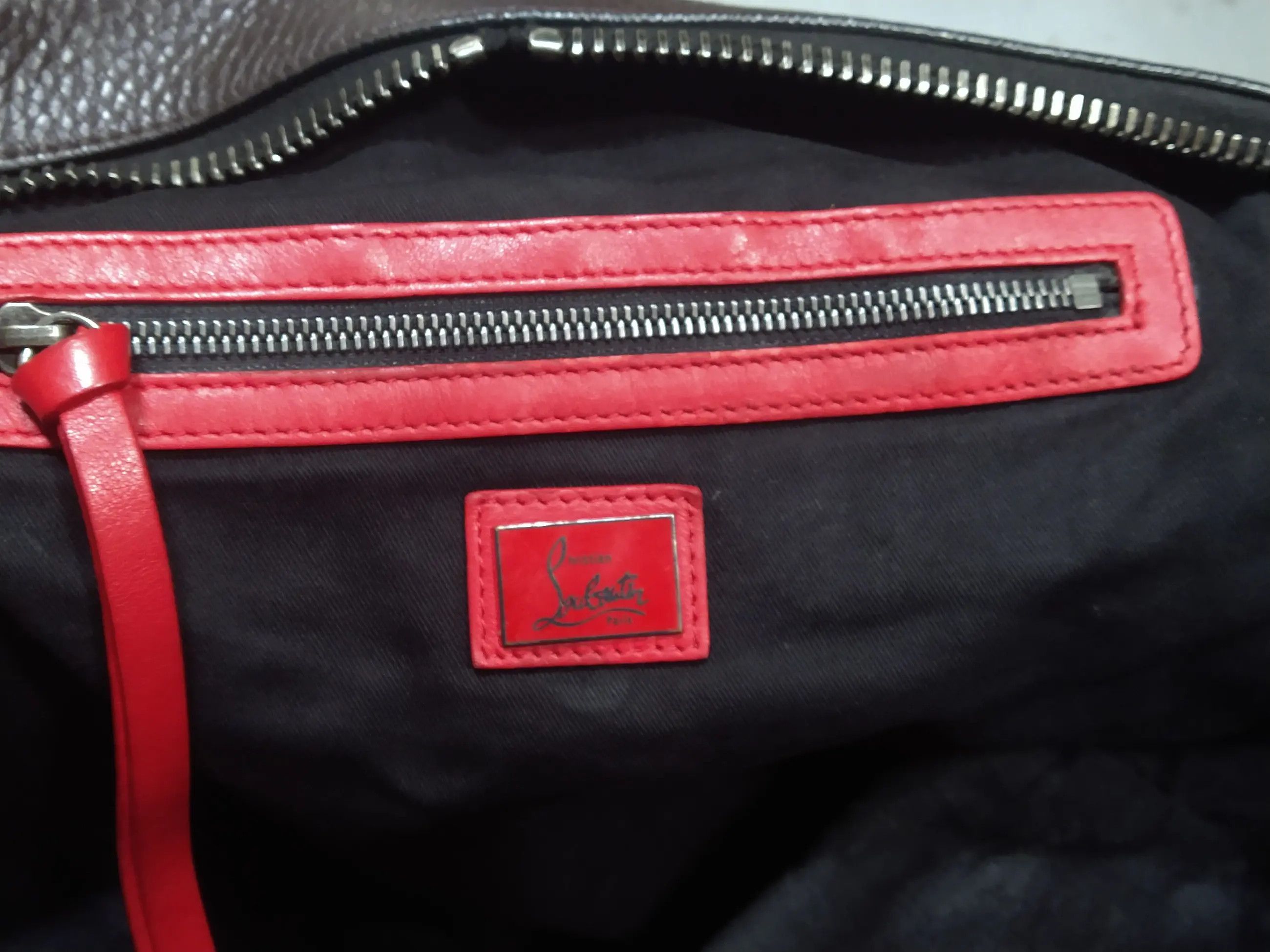 Christian Louboutin Christian Louboutin Aliosha Backpack Brown Pebbled Leather Size ONE SIZE - 10 Thumbnail