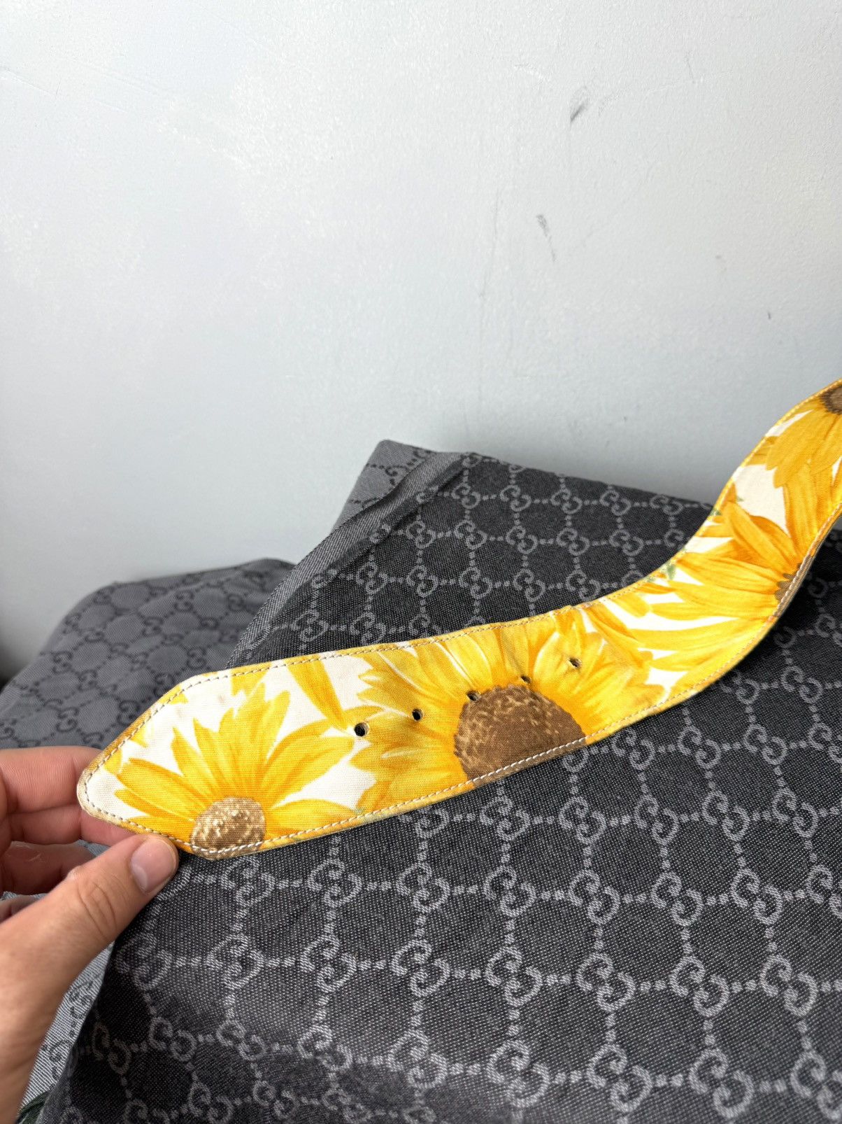 Dolce & Gabbana Vintage Dolce Gabbana Sunflower Printed Belt Dress Size ONE SIZE - 7 Thumbnail