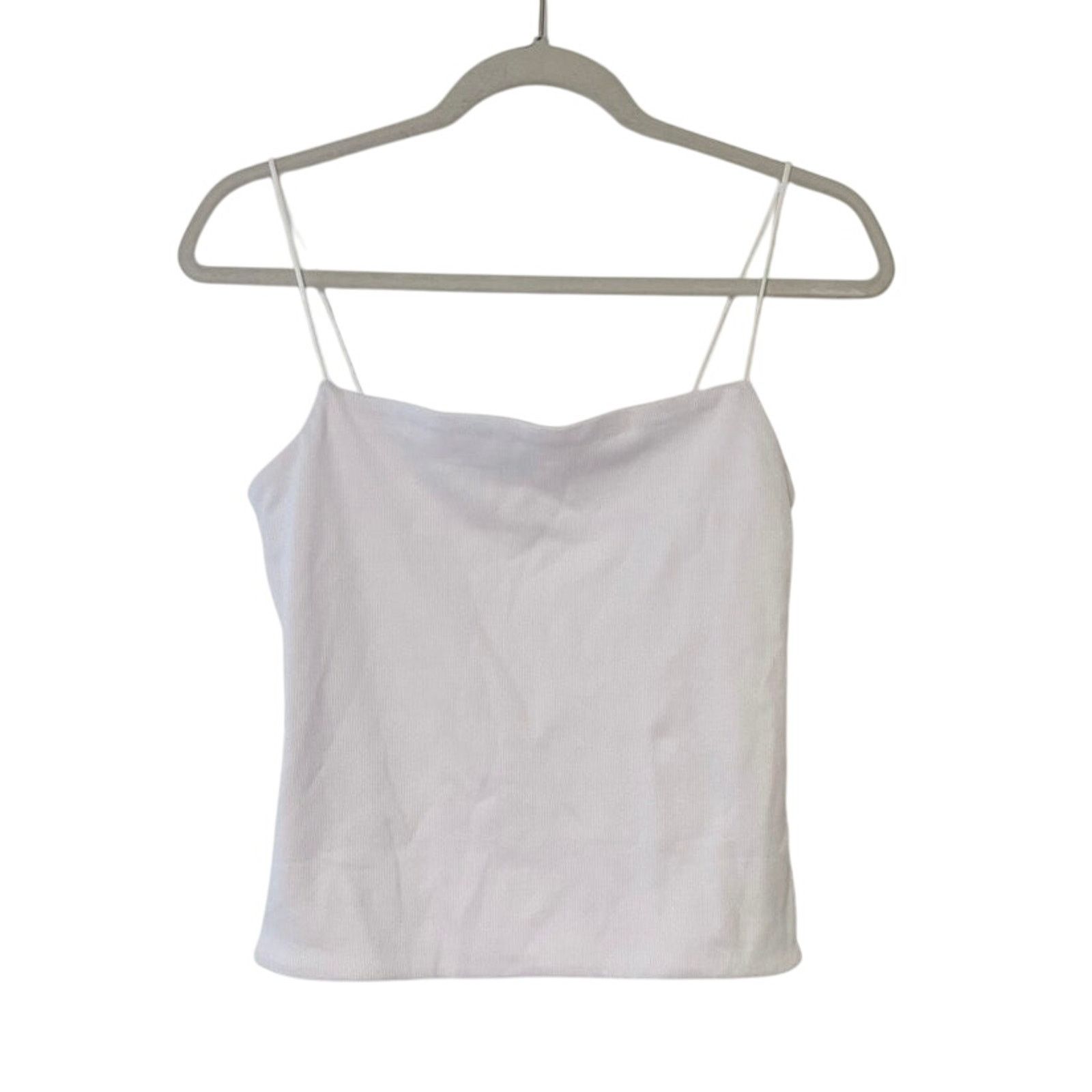 Madewell NWT Madewell Squareneck Tank Top In White Size Large Size L / US 10 / IT 46 - 4 Thumbnail