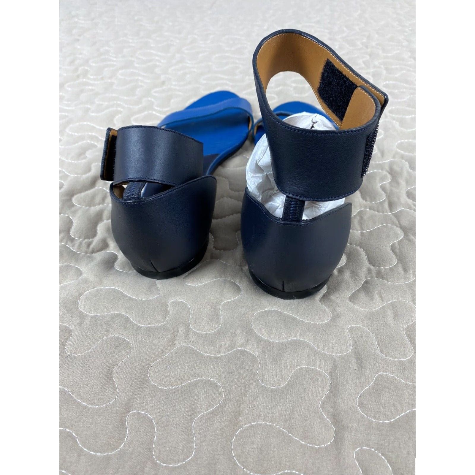 blue jeans and dress shirt Women's Sadie Square Toe Slip-on Ballet Dress Flats - Blue Denim