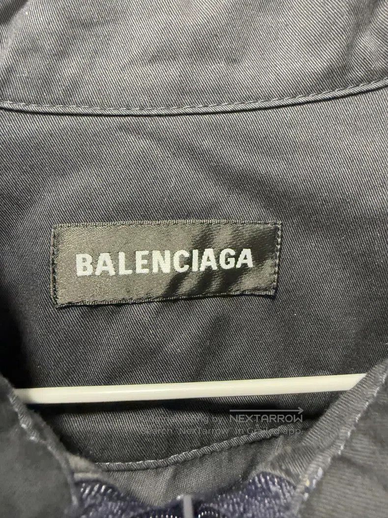 Balenciaga Balenciaga Black and White Embroidered Logo Jacket Size 44 Size US S / EU 44-46 / 1 - 3 Thumbnail