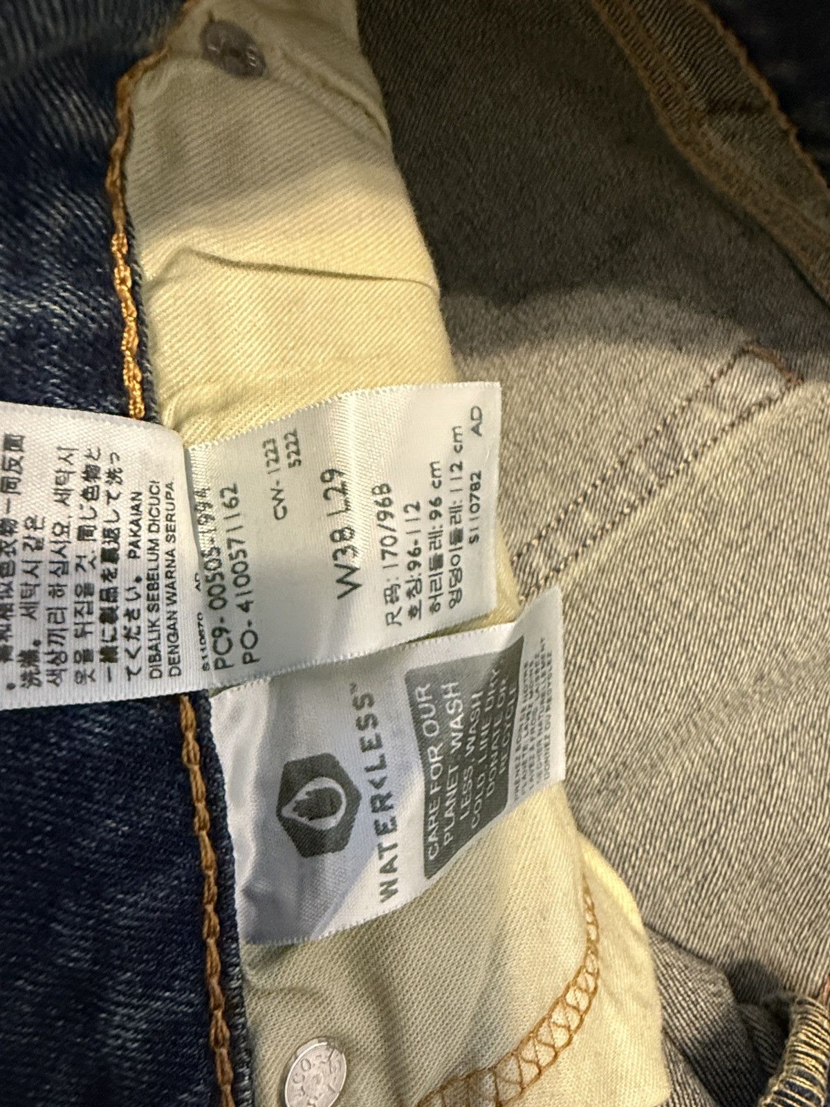 Levi's Levis Mens 505 Jeans 38 x 29 Size US 38 / EU 54 - 2 Thumbnail