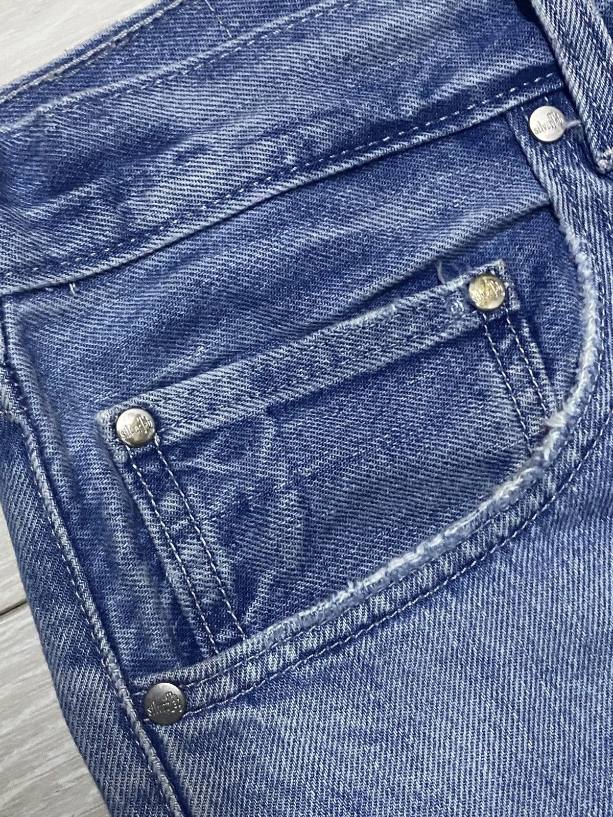 Levi's Vintage Levis Silver Tab Fade Wash Distressed Loose Jeans Size US 35 - 7 Thumbnail