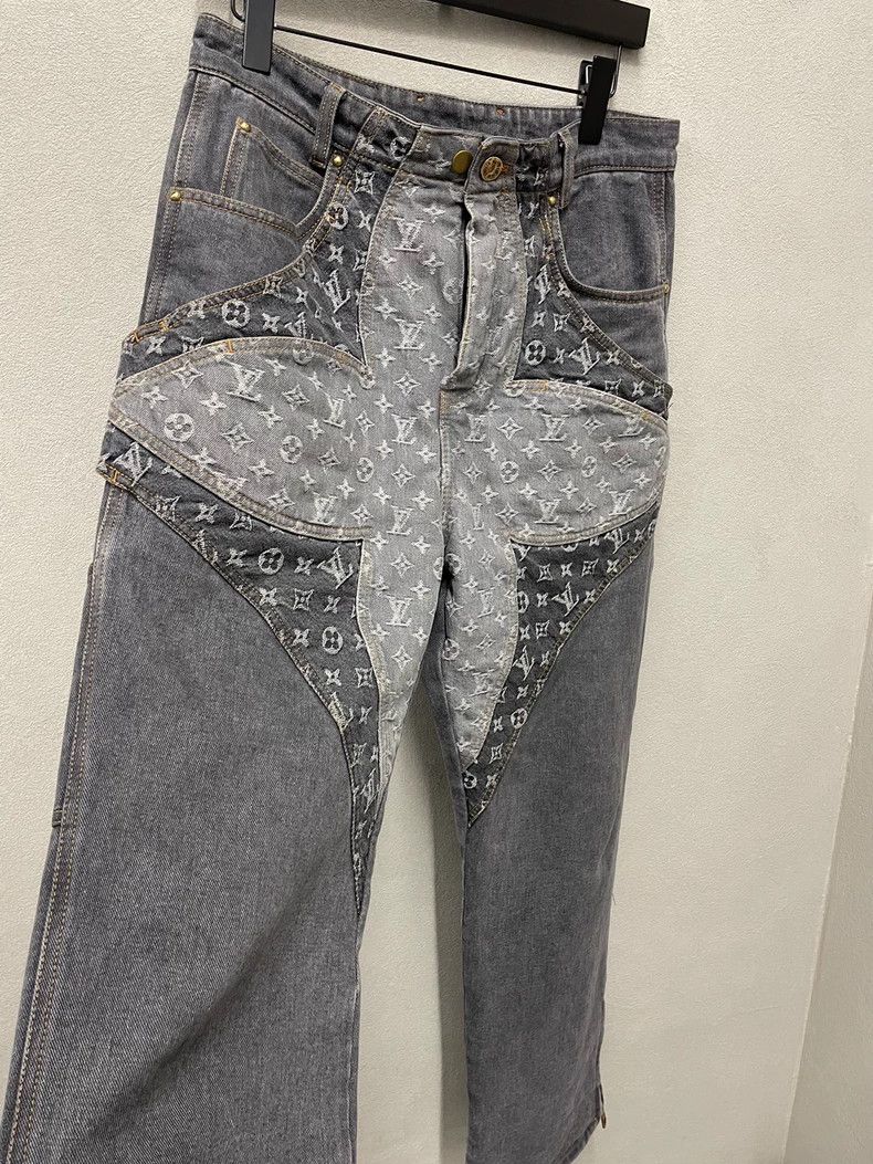 Louis Vuitton Louis Vuitton FW23 Logo monogrammed irregularly cut casual Size US 30 / EU 46 - 4 Thumbnail