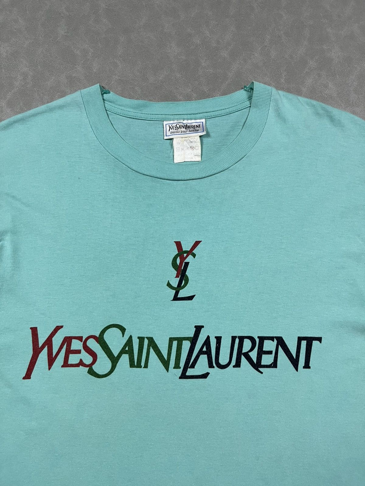 Yves Saint Laurent 90s YSL big logo tee Size US M / EU 48-50 / 2 - 4 Thumbnail