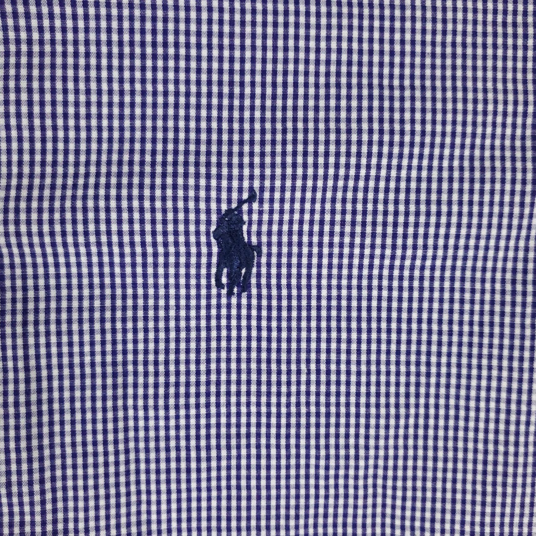 Ralph Lauren Ralph Lauren Dress Shirt Mens Size 16 Blue Check Cotton Button Up Long Sleeve Classic Regular Fit Mens Size 42R - 2 Thumbnail