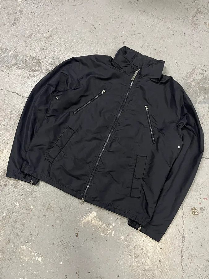 Armani × Vintage 2000s Armani Utility Navy Nylon Jacket Size US L / EU 52-54 / 3 - 4 Thumbnail