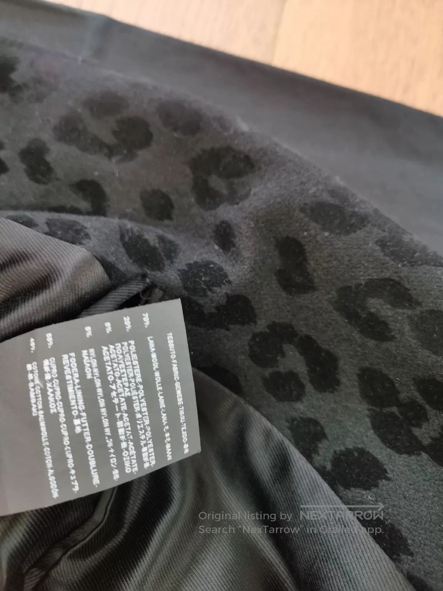 Saint Laurent Paris Saint Laurent Gray Leopard Print Coat. Size US M / EU 48-50 / 2 - 7 Thumbnail