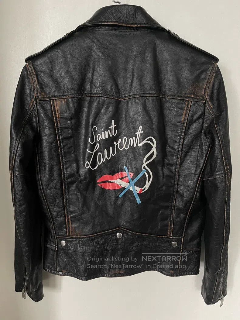Saint Laurent Paris Saint Laurent Paris Leather Biker Jacket Size US M / EU 48-50 / 2 - 1 Thumbnail