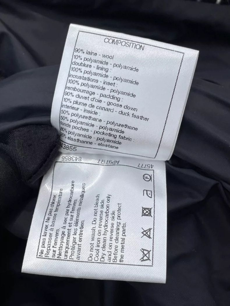 Chanel Chanel Black and white plaid tweed woven down jacket 2504-N Size XXS / US 00 / IT 34 - 9 Thumbnail