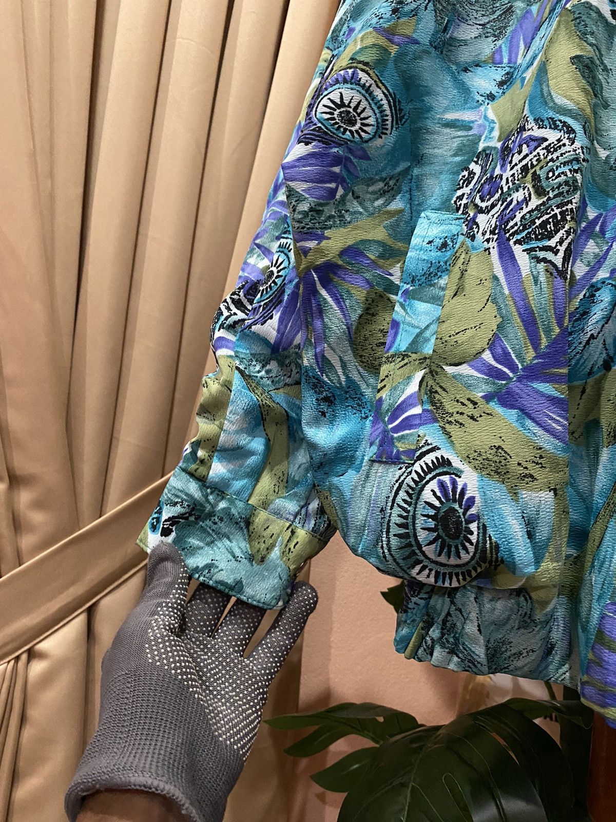 If Six Was Nine × Vintage VINTAGE ABSTRACT ALL OVER FLOWER JACKET Size US M / EU 48-50 / 2 - 7 Thumbnail