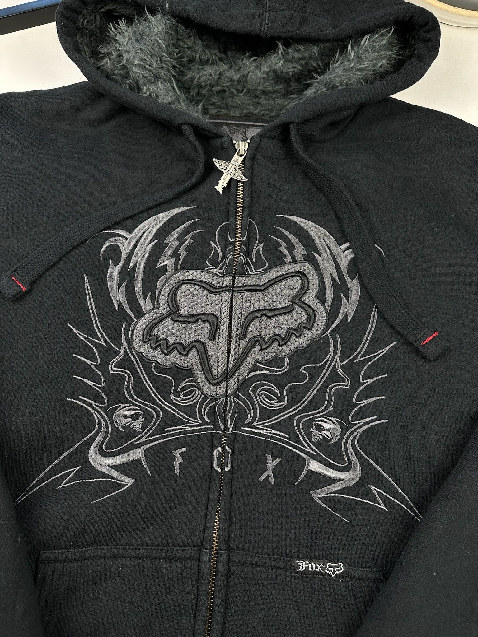 Fox Racing Fox Y2K Zip Up Hoodie Faux fur Jessie Pinkman Size US L / EU 52-54 / 3 - 3 Thumbnail