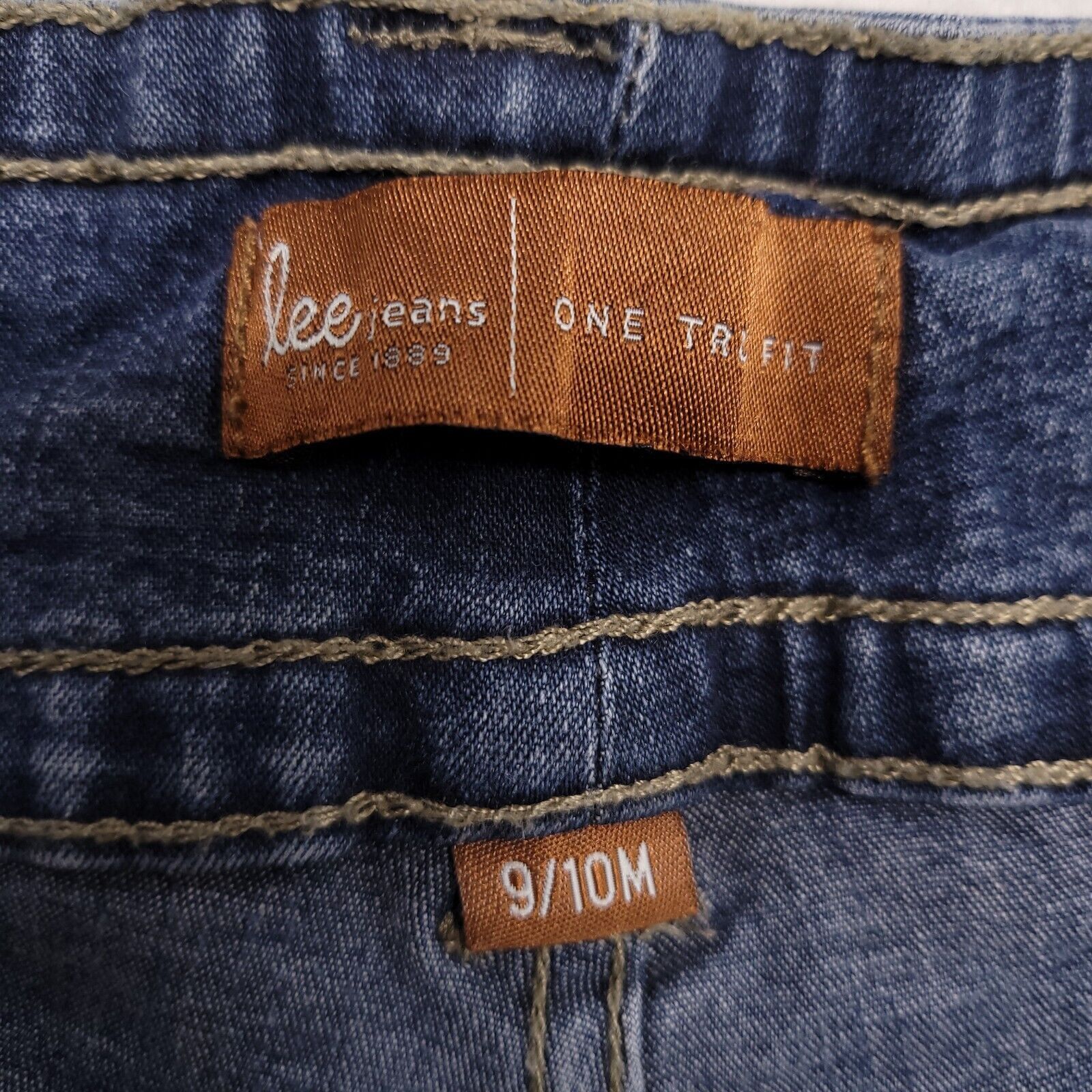 Lee Lee One True Fit Button Zip Denim Jeans Women Size 9/10 Blue Size 32" / US 10 / IT 46 - 3 Thumbnail