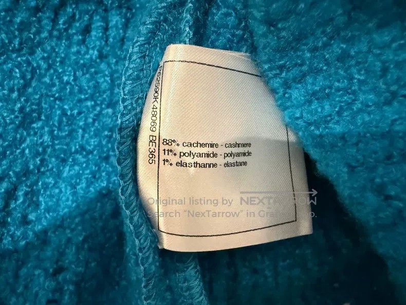 Chanel Chanel 19k autumn and winter peacock blue two-pocket knitt Size XS / US 0-2 / IT 36-38 - 6 Thumbnail