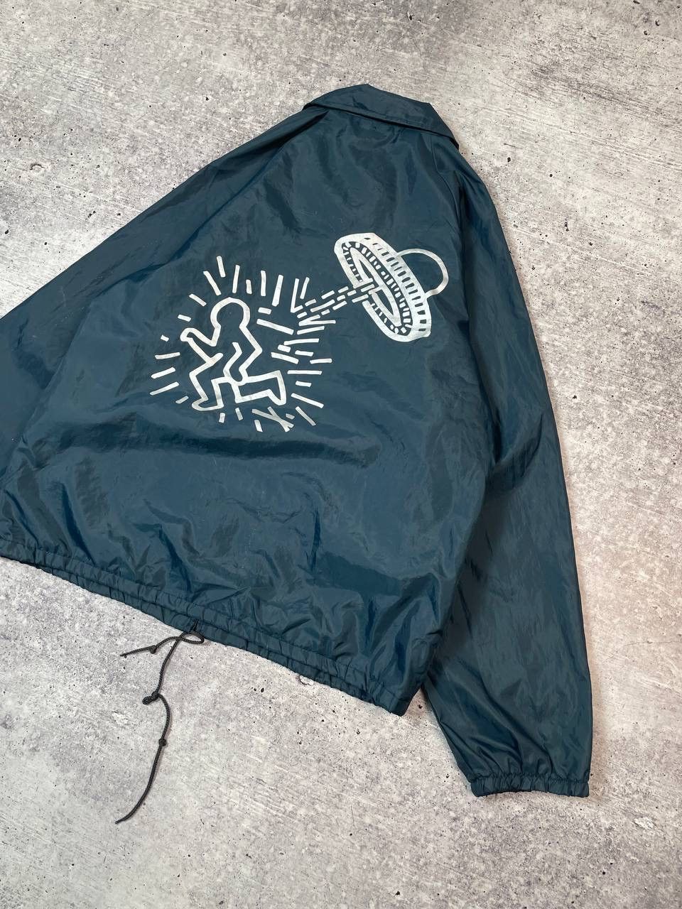 Keith Haring Vintage 90s Auburn Sportwear Keith Haring Nylon Jacket Y2K Size US M / EU 48-50 / 2 - 3 Thumbnail
