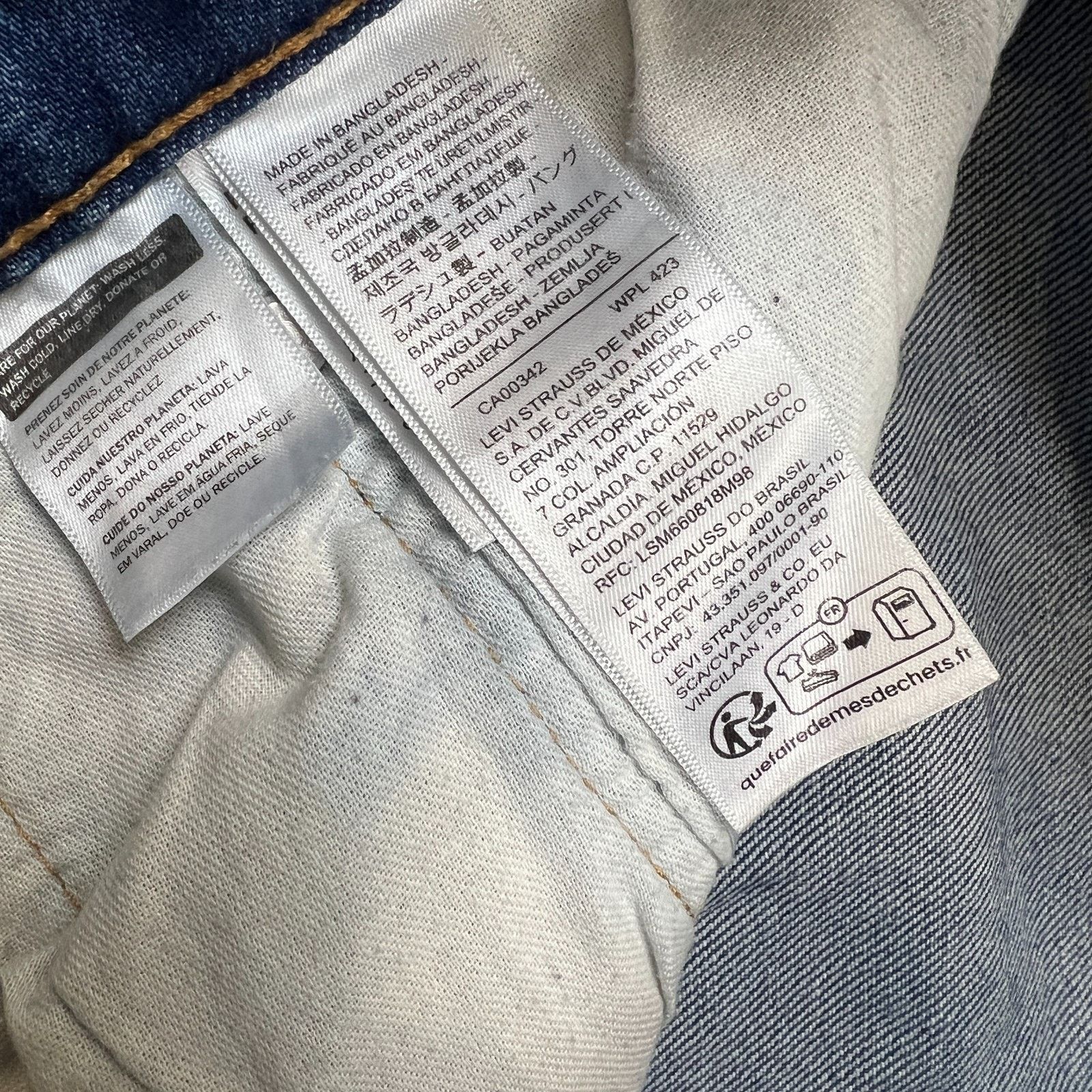 Levi's Levi's 505 Jeans Mens 32x32 Regular Fit Straight Leg Denim Size US 32 / EU 48 - 10 Thumbnail