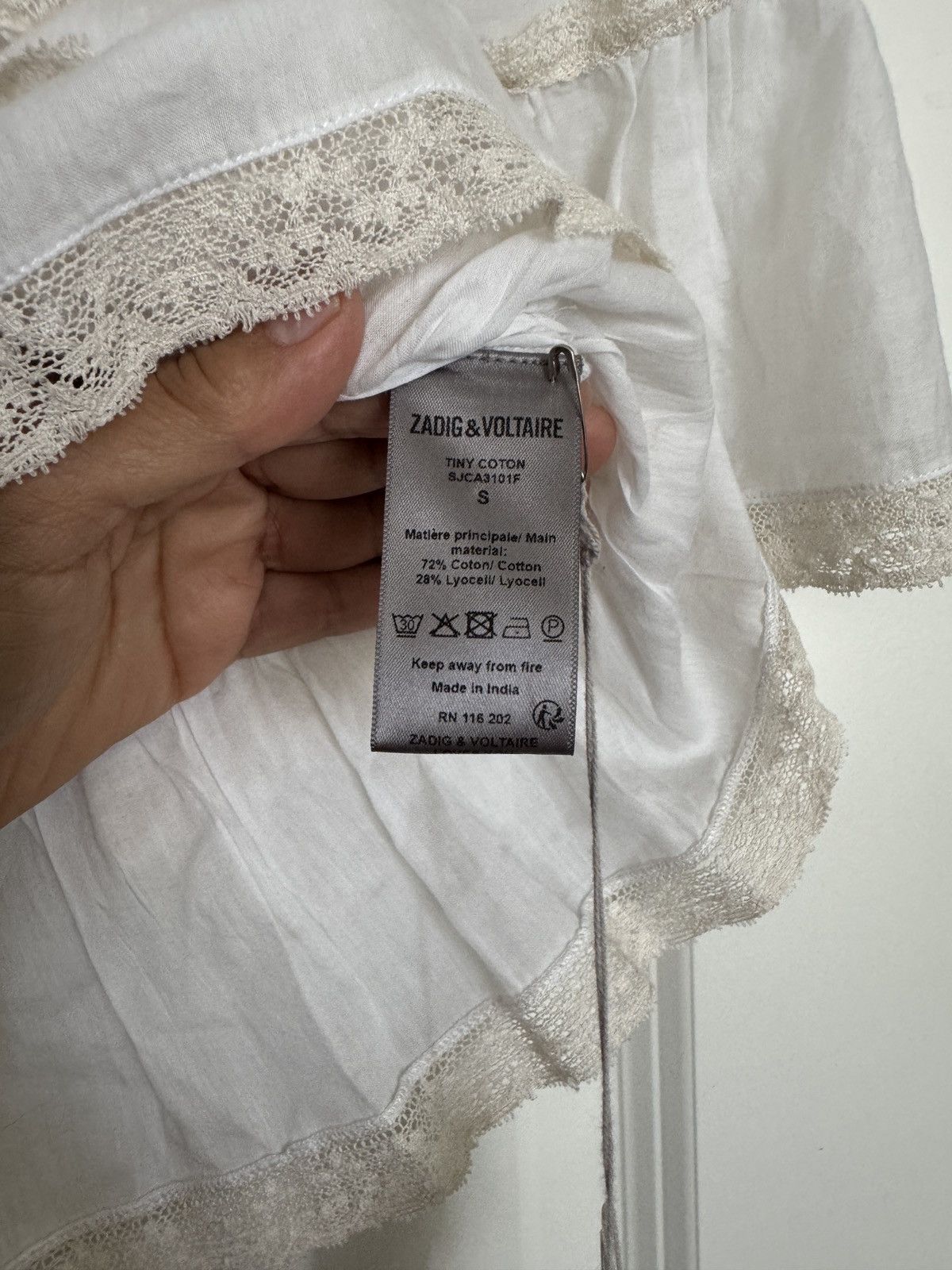 Zadig & Voltaire Zadig & Voltaire Tiny embroidered blouse Size S NWT Size S / US 4 / IT 40 - 4 Thumbnail