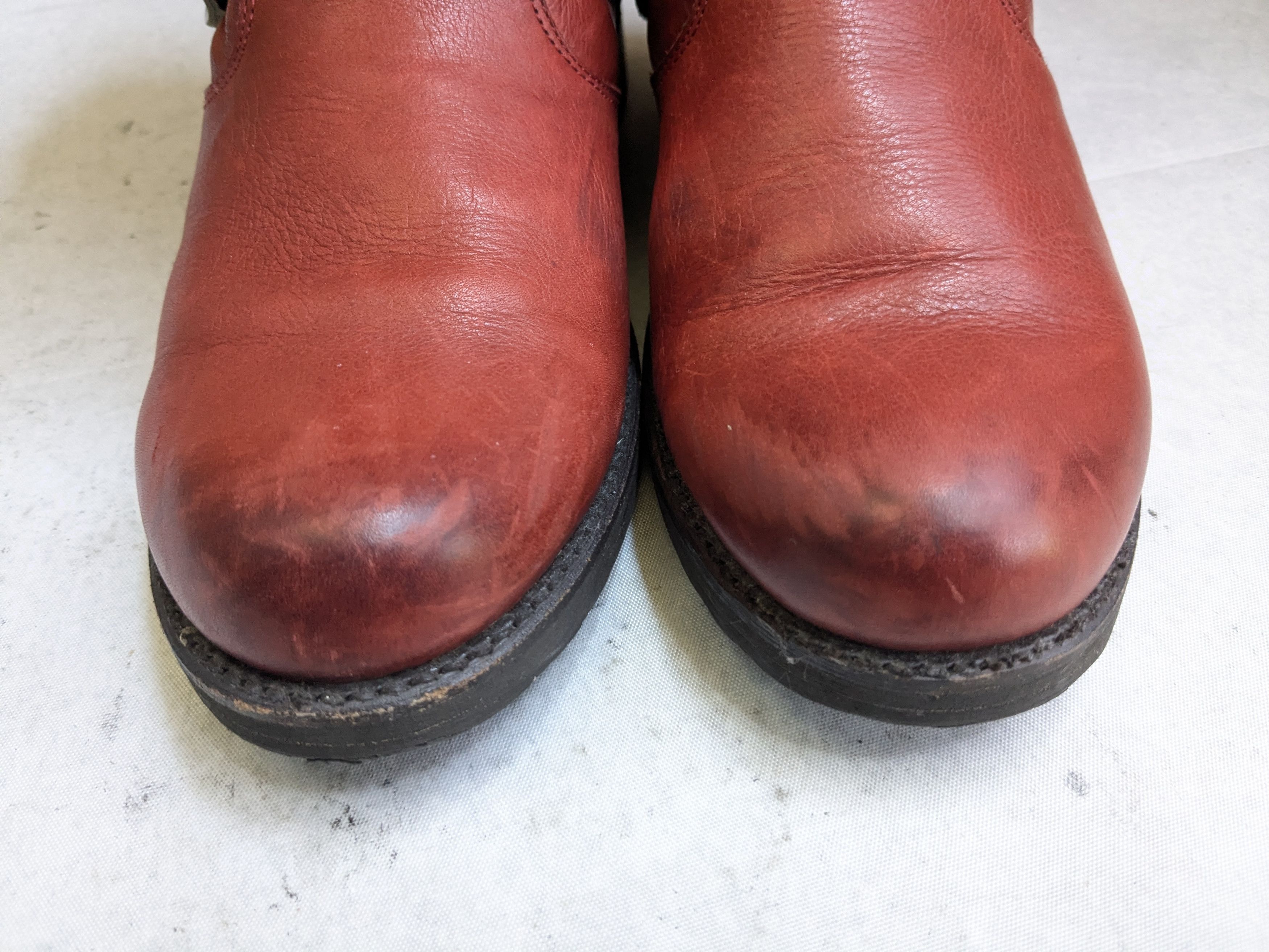 Frye Frye Harness Boots Red Leather 8 Leather Buckle Punk Size US 8 / EU 41 - 5 Thumbnail