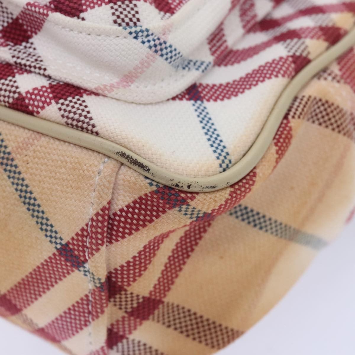 Burberry Burberry Nova Check Blue Label Shoulder Bag Canvas White Red Size ONE SIZE - 14 Thumbnail