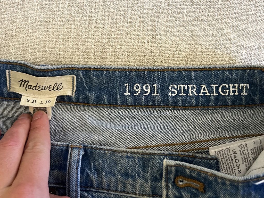 Madewell Madewell 1991 Straight Jeans Size US 31 - 4 Thumbnail